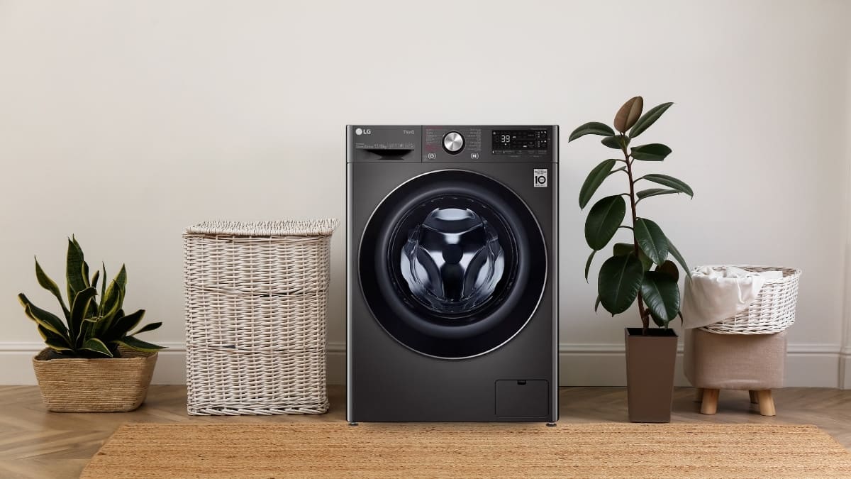 Máy giặt sấy LG AI DD inverter giặt 14 kg - sấy 8 kg FV1414H3BA 2023
