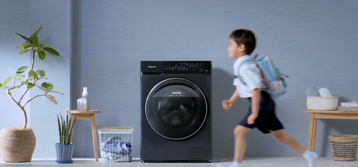 Máy giặt cửa trước Panasonic inverter 10kg có sấy NA-V10FC1WVT 2022