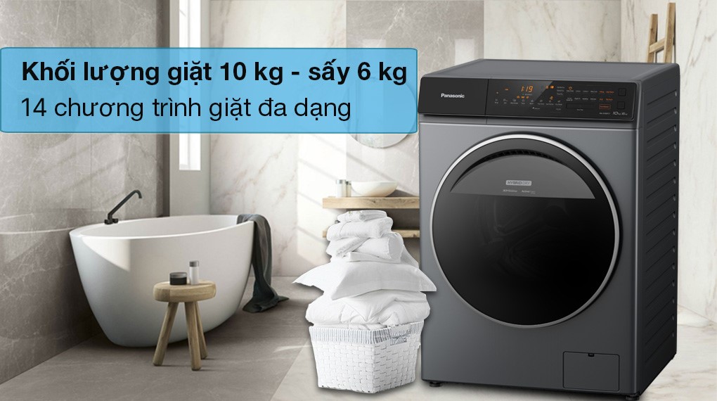 Máy giặt sấy Panasonic inverter 10 kg S106FC1LV model 2022
