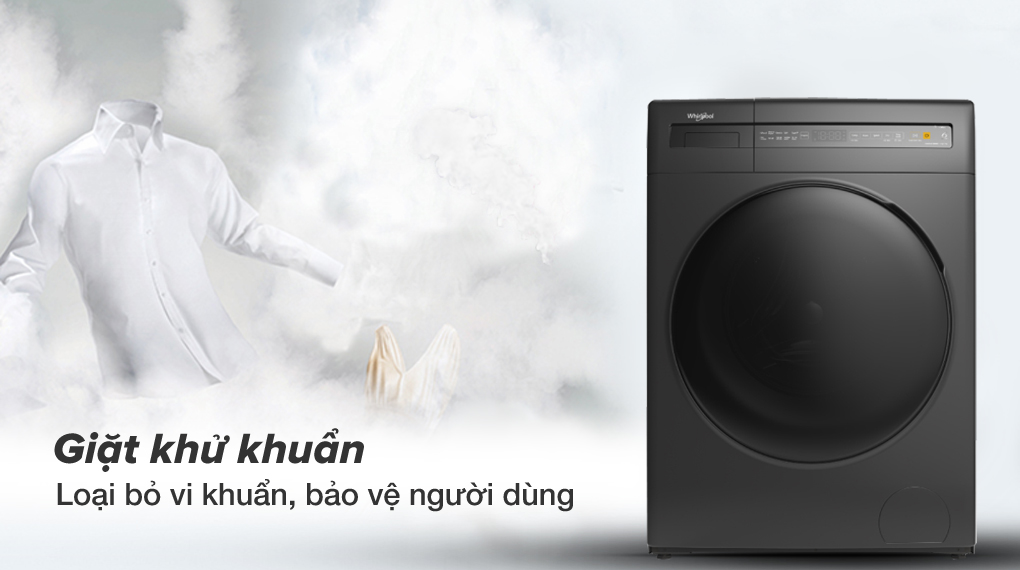 Máy giặt sấy Whirlpool 9.5 kg WWEB95702FG 2022 giá rẻ