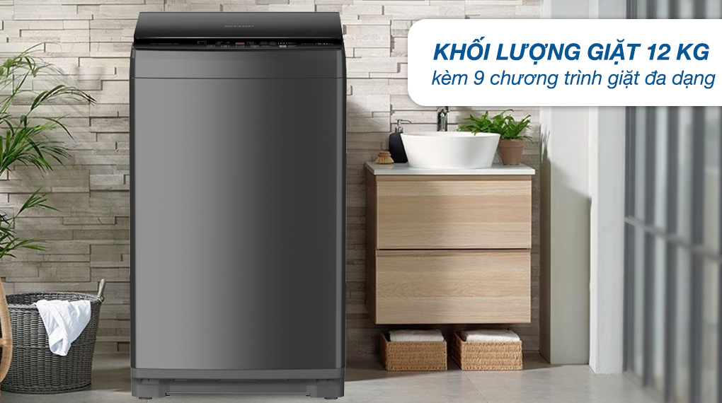 Máy giặt lồng đứng Sharp 12 kg ES-W12NV-GY 2023