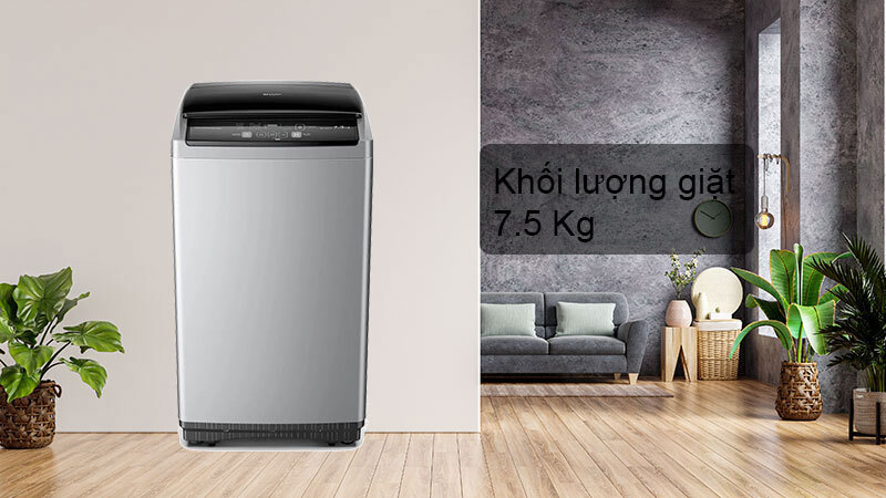 Máy giặt lồng đứng Sharp 7,5 kg ES-Y75HV-S giá rẻ