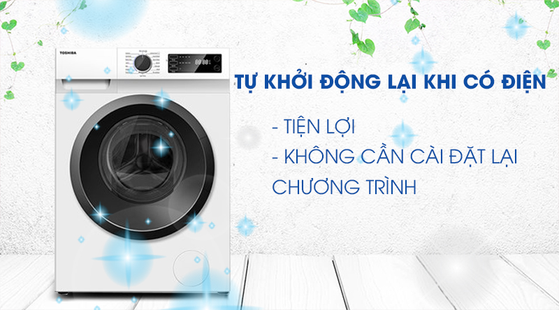 Máy giặt Toshiba Inverter 9.5 Kg TW-BK105S2V(WS)