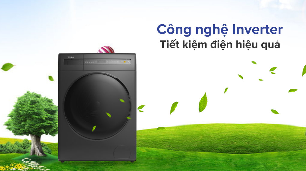 Máy giặt Whirlpool 9 kg lồng ngang inverter FWEB9002FG 2022 giá rẻMáy giặt Whirlpool 9 kg lồng ngang inverter FWEB9002FG 2022 giá rẻ