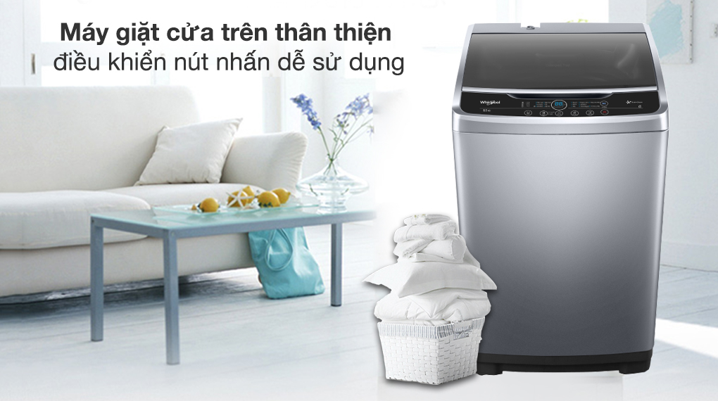 Máy giặt lồng đứng Whirlpool 8.5 kg VWVC8502FS