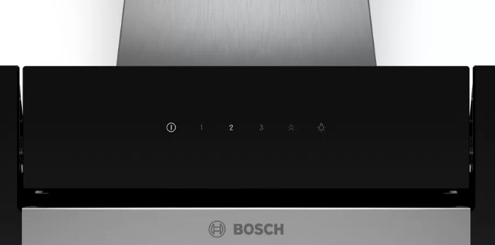 Máy hút mùi gắn tường Bosch DWK87EM60B dạng kính vát