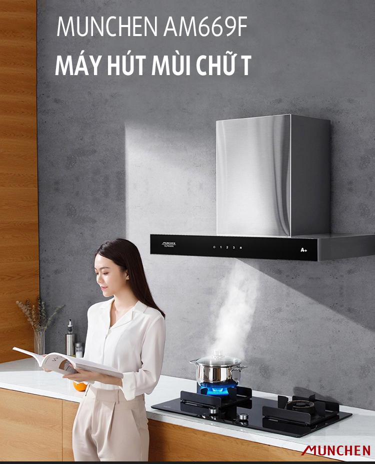 Máy hút mùi Munchen AM 669F giá tốt tại Hà Nội