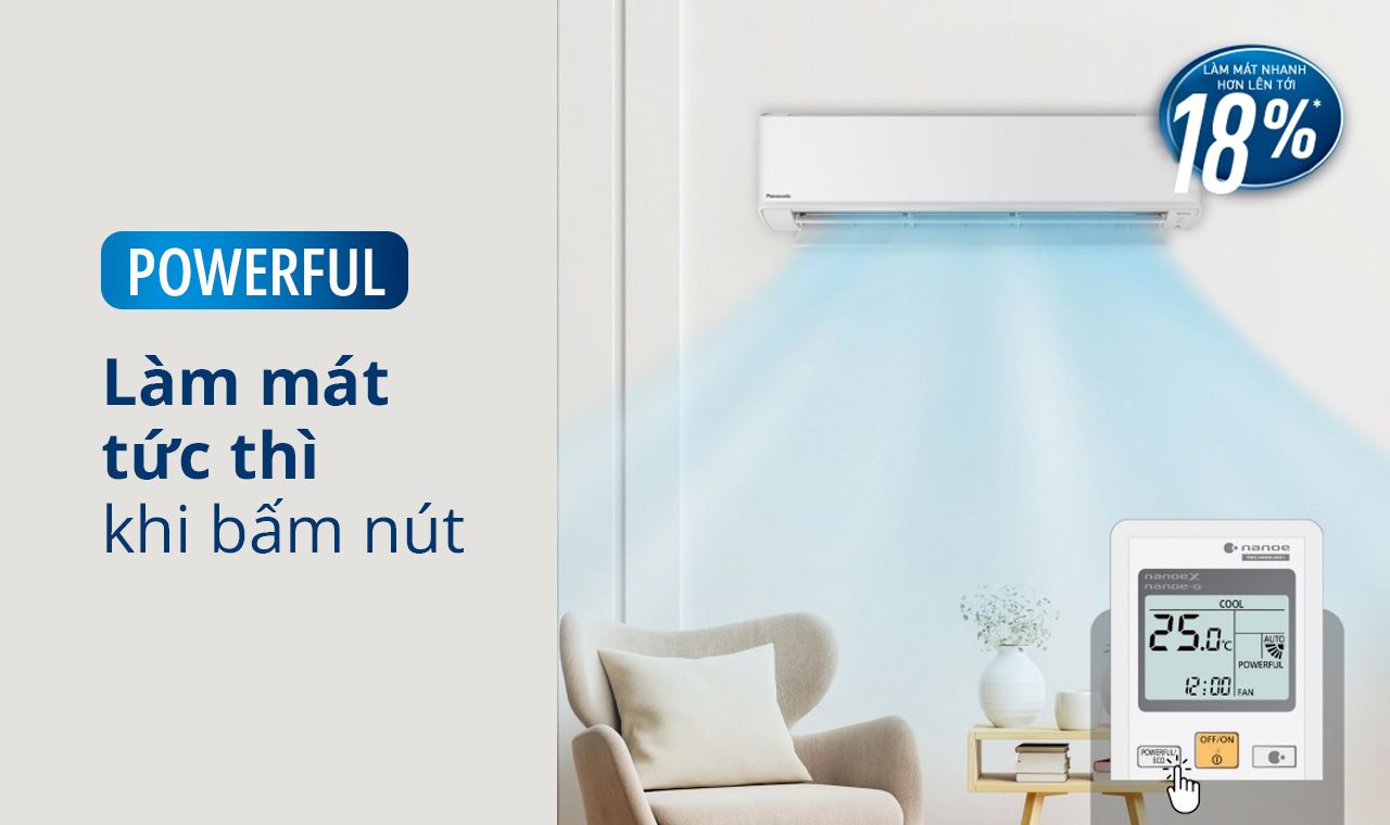Điều hòa 1 chiều Panasonic inverter 2.0Hp CU/CS-XPU18XKH-8B