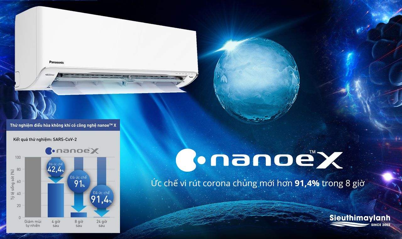 Điều hòa 1 chiều Panasonic inverter 2.0Hp CU/CS-XPU18XKH-8B