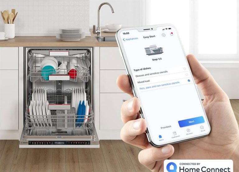 Máy rửa bát Bosch kết nối Homeconnect hiện đại, thông minh SMU6ECS57E