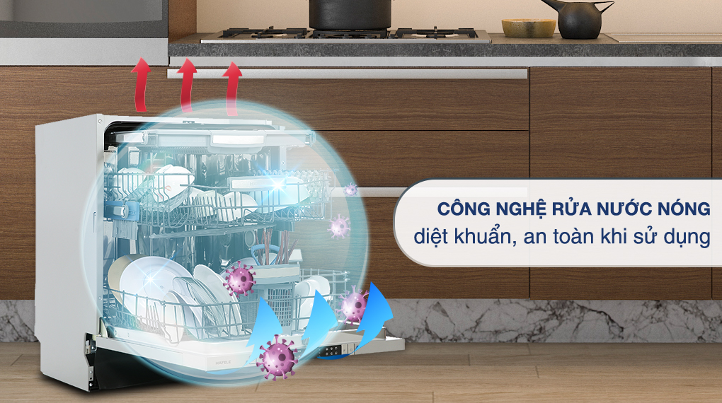Máy rửa bát âm tủ Hafele HDW-FI60AB (538.21.330)