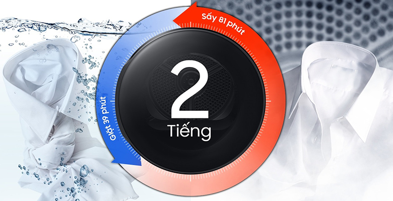 Máy sấy Samsung AI Heatpump 9 KG DV90T7240BH/SV