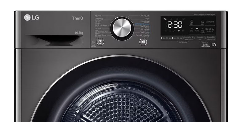 Máy sấy bơm nhiệt LG DUAL inverter 10.5 kg DVHP50B 2023