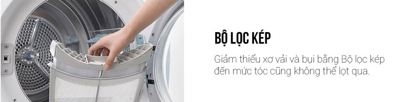 Máy sấy bơm nhiệt LG DUAL inverter 10.5 kg DVHP50B 2023