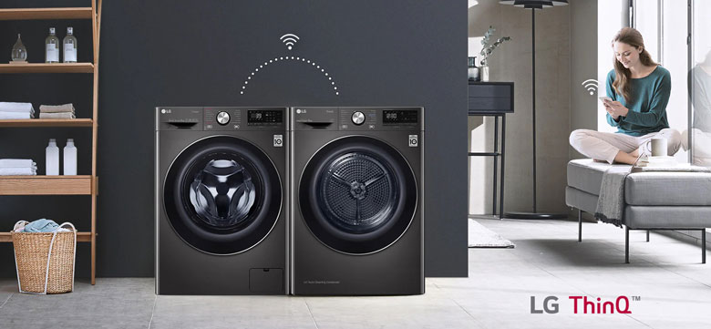 Máy sấy bơm nhiệt LG DUAL inverter 10.5 kg DVHP50B 2023