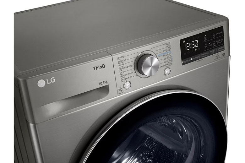 Máy sấy bơm nhiệt LG DUAL inverter 10.5 kg DVHP50P 2023