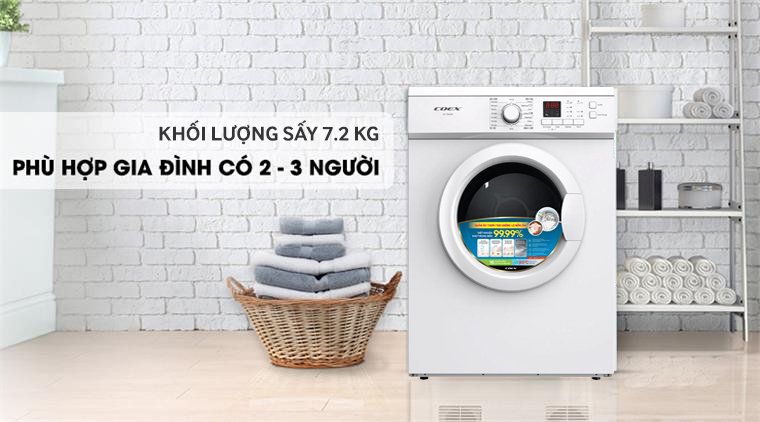 Máy sấy quần áo thông hơi Coex 7,2kg CD-70AVW