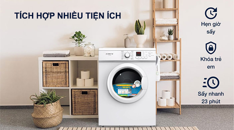 Máy sấy quần áo thông hơi Coex 7,2kg CD-70AVW