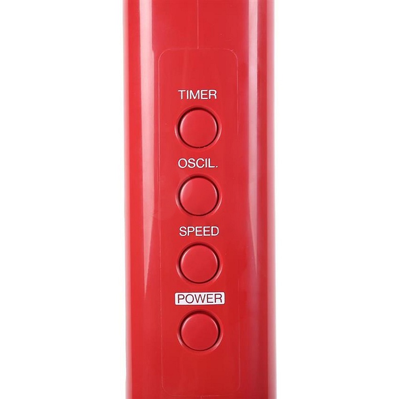 Quạt đứng Panasonic màu đỏ có điều khiển F409KMR