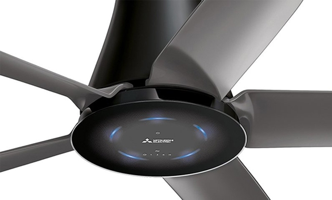 Quạt trần 5 cánh Mitsubishi C56-RW5 CY-xám đậm giá tốt