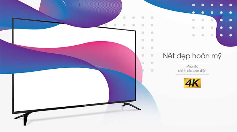 Smart Tivi Sharp 60 inch 4T-C60CK1X 4K Ultra HD