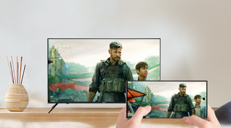 Android Tivi Aqua 4K 55 inch LE55AQT6600UG giá rẻ