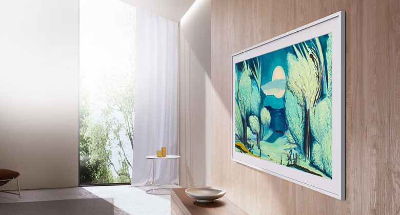 Tivi QA75LS03F - Thiết kế khung tranh hiện đại