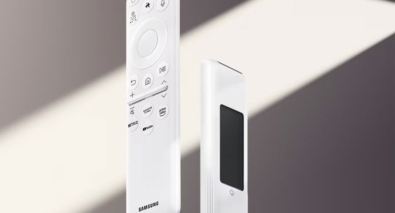 Tivi Samsung 75 inch 2025 - Điều khiển từ xa sạc bằng ánh sáng