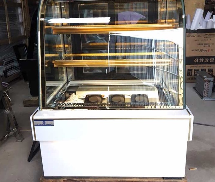 Tủ trưng bày bánh kính cong cho quán cafe DH-900 giá rẻ