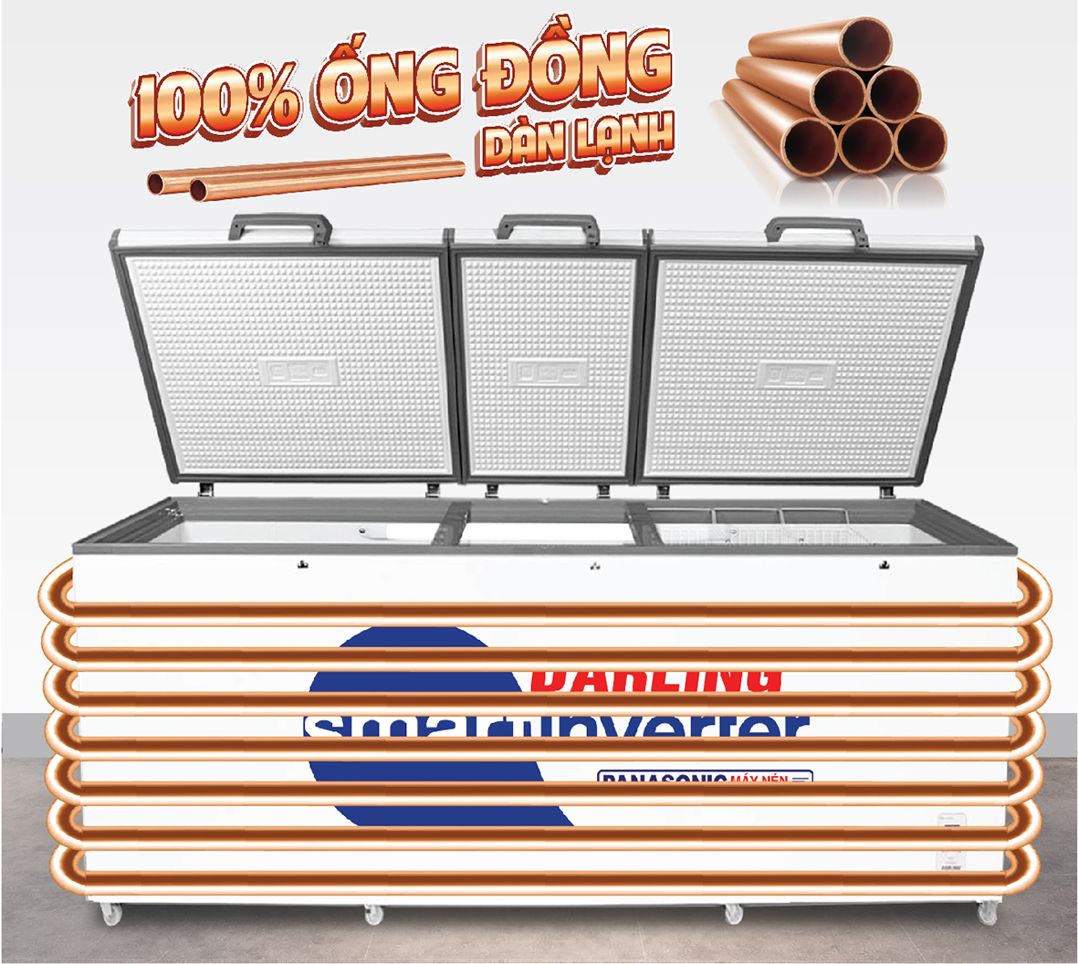 Tủ đông Darling Smart Inverter 1400 lít DMF-1279ASI