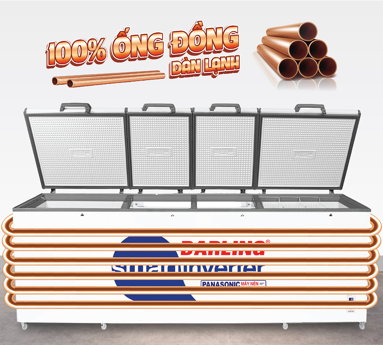 Tủ đông Darling Smart Inverter 2100 lít DMF-1779ASI