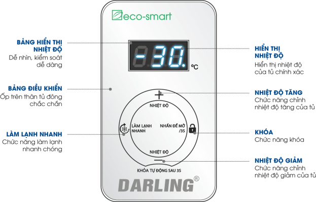 Tủ đông Darling 450 lít DMF-4699WS-2 giá rẻ