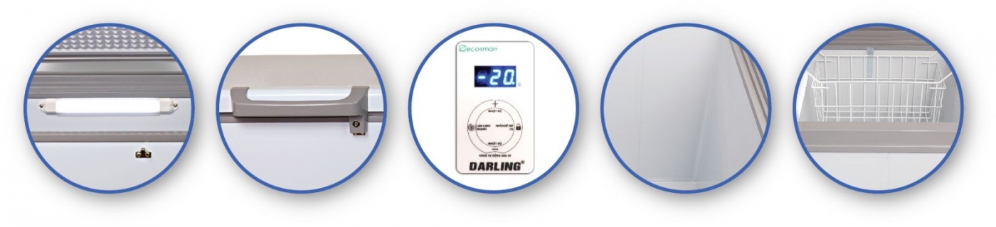 Tủ đông Darling 450 lít inverter DMF-4699WSI-2 thông minh