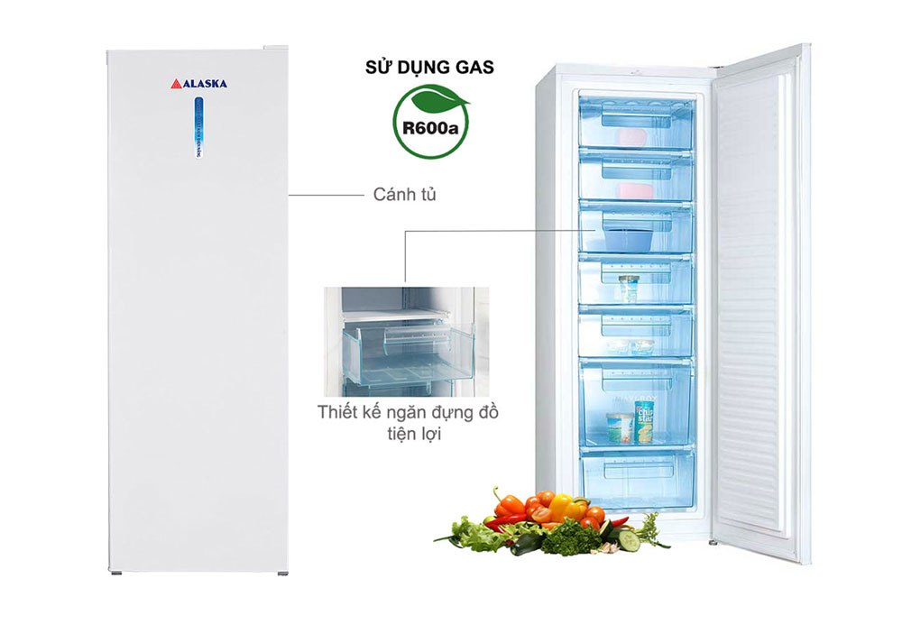 Tủ đông đứng 250 lít Alaska IF-25
