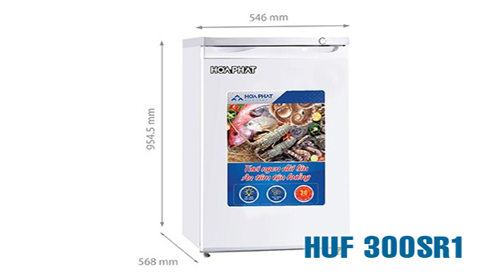 Tủ đông đứng Hòa Phát 106 lít HUF 300SR1 giá rẻ