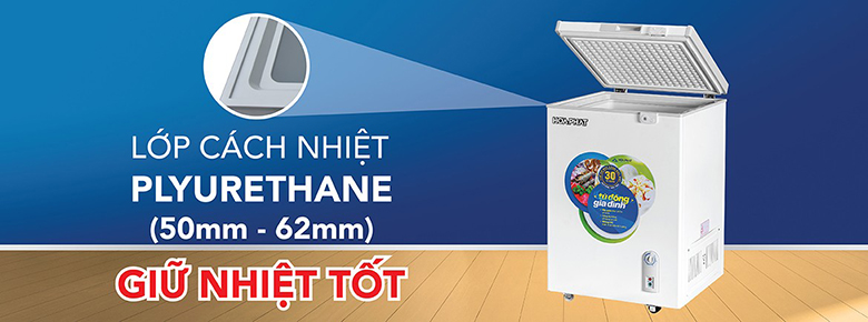 Tủ đông Hòa Phát HCF106S1Đ 107 lít giá rẻ