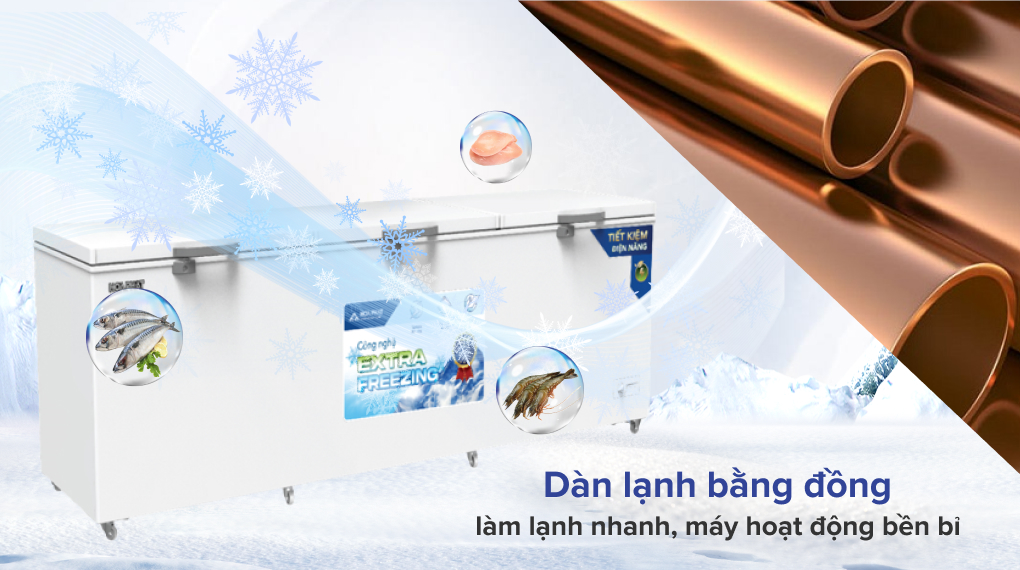 Tủ đông Hòa Phát inverter 3 cánh 1190 lít HPF AD81190.1