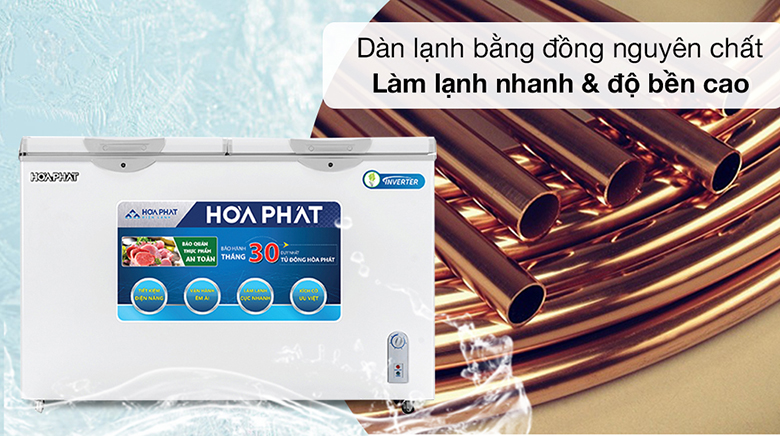 Tủ đông Hòa Phát HCFI 666S1Đ2 inverter 352 lít giá rẻ