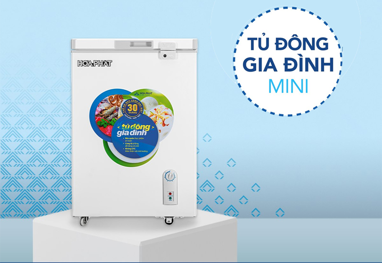 Tủ đông Hòa Phát 100 lít 1 ngăn dàn nhôm HCF 106S1N giá rẻ