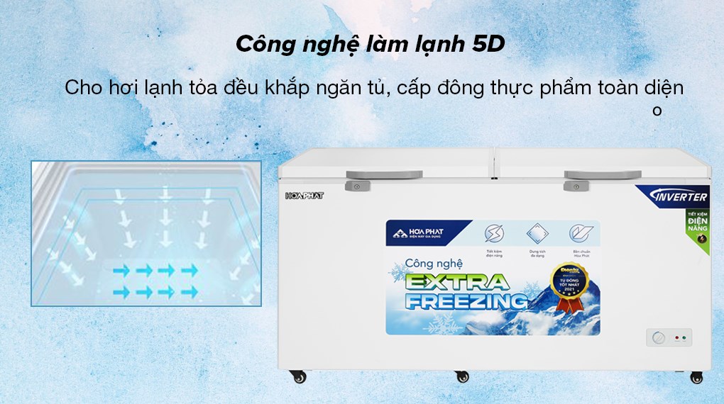 Tủ đông Hòa Phát 544 lít inverter HPF AD8544.1