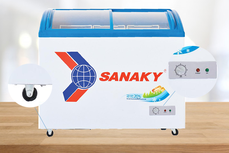 Tủ đông mặt kính 1 ngăn Sanaky VH3899K