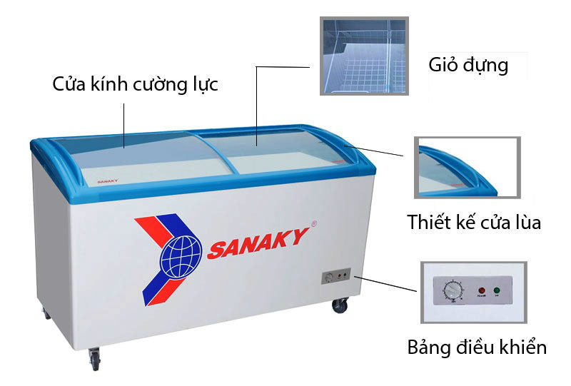 Tủ đông Sanaky VH-4899K dung tích 480 lít