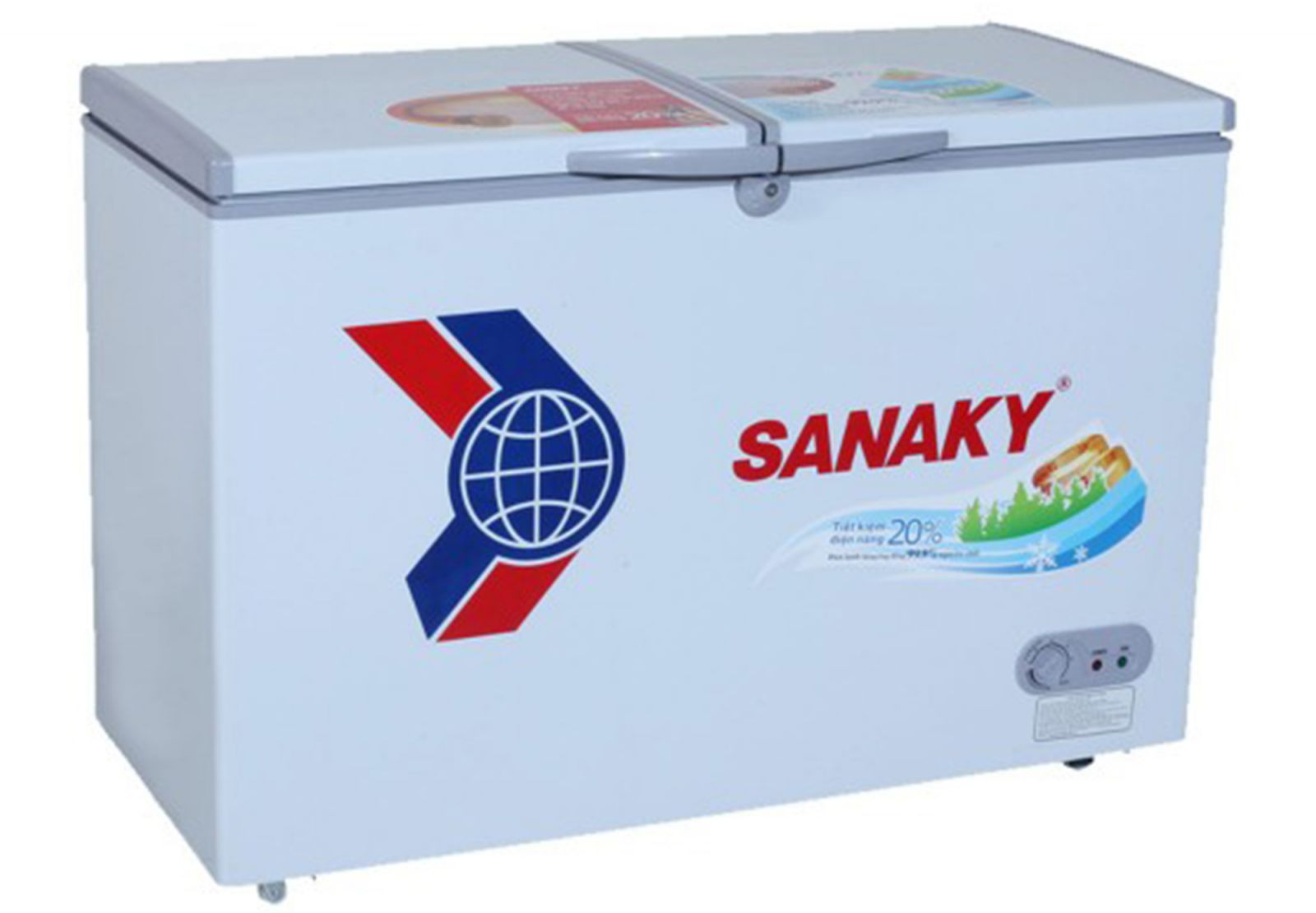 Tủ đông 1 ngăn 2 cánh dàn đồng