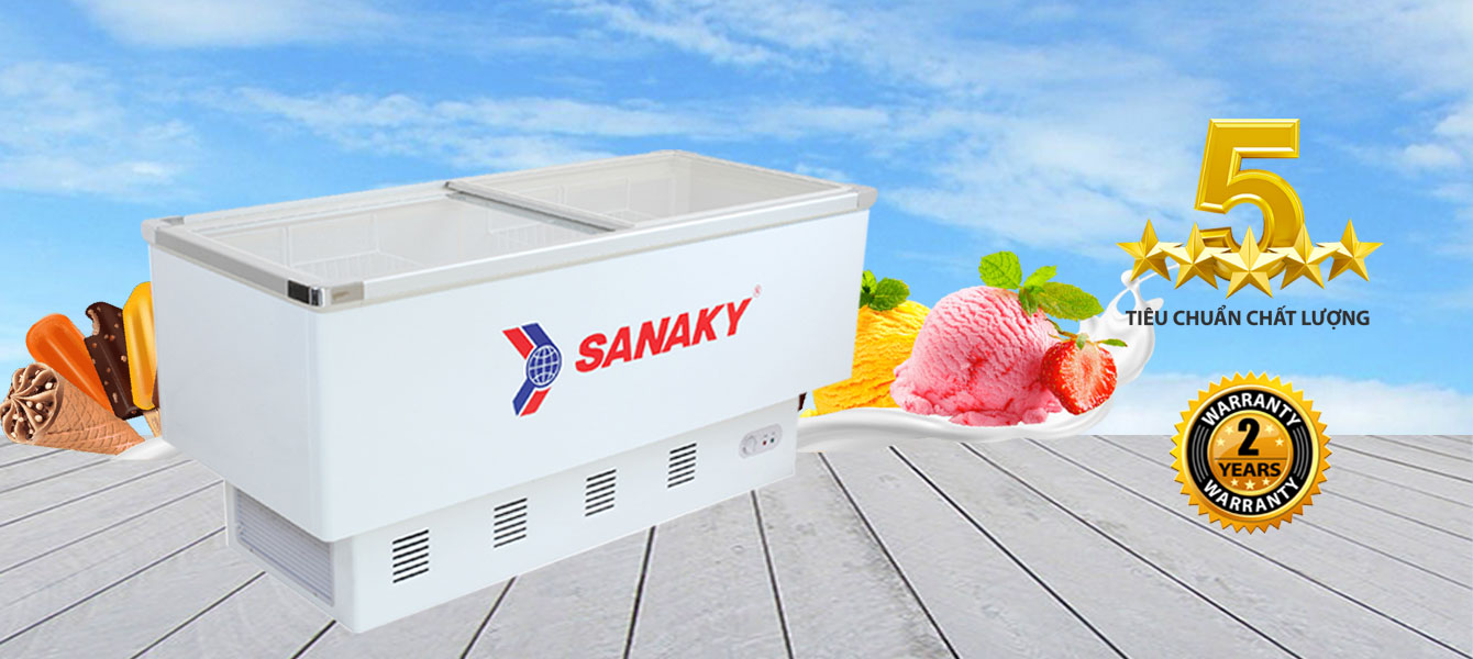 Tủ đông siêu thị Sanaky 516 lít VH-999K