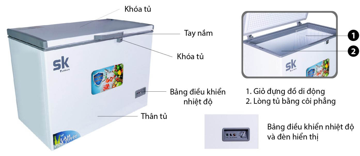 Tủ đông Sumikura 300 lít 1 ngăn SKF-300S giá rẻ
