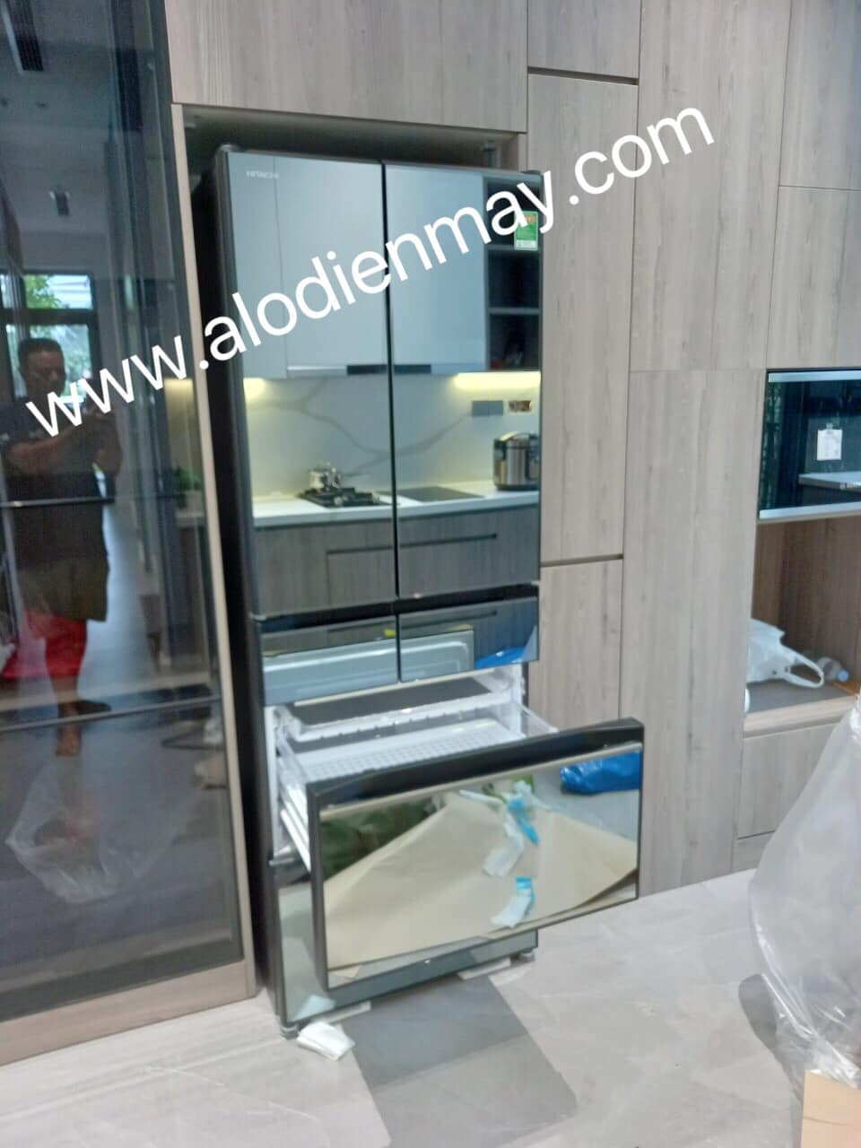 Tủ lạnh Hitachi 520 lít R-HW530NV (X) inverter 6 cánh Made in Japan chính hãng