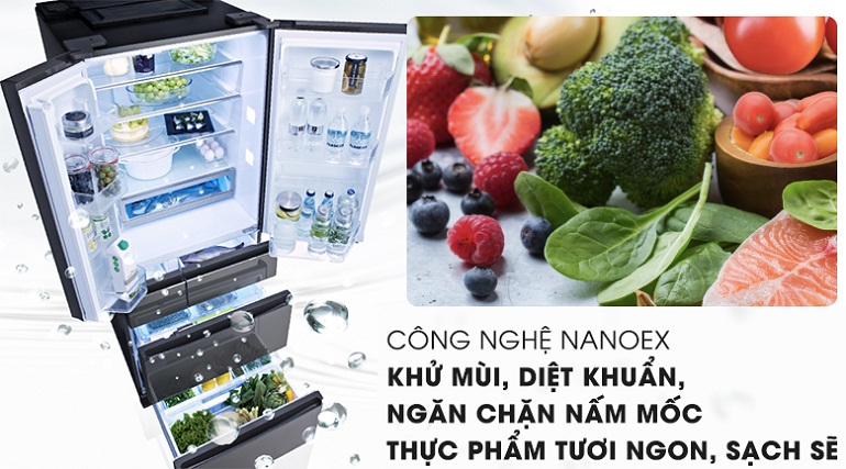 Tủ lạnh Panasonic Inverter 491 lít NR-F503GT-X2 6 cánh gương