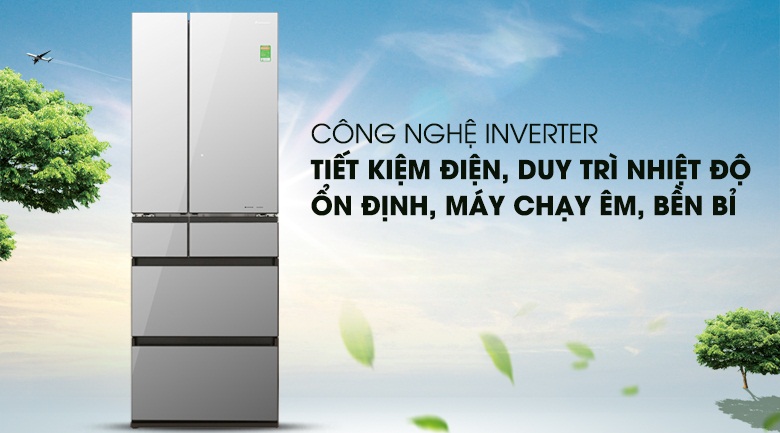 Tủ lạnh Panasonic Inverter 491 lít NR-F503GT-X2 6 cánh gương
