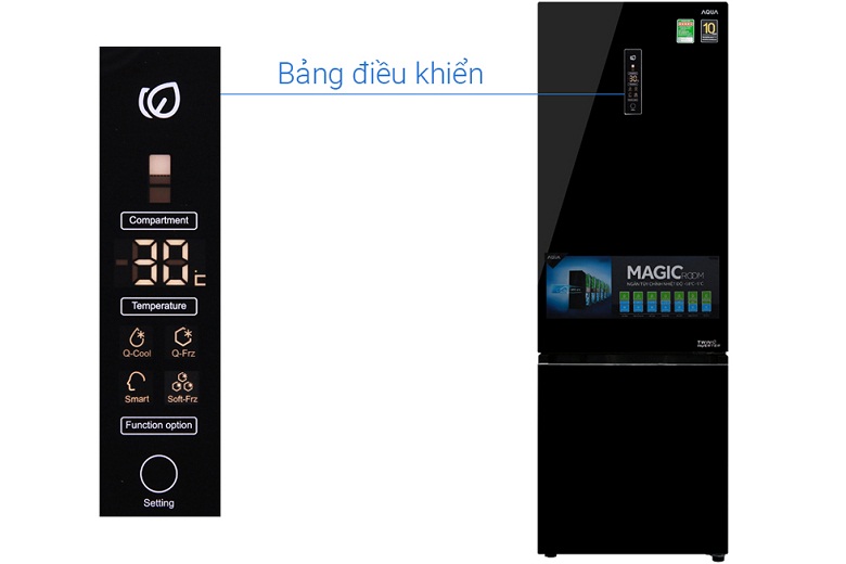 Tủ lạnh Aqua Inverter 292 lít AQR-IG338EB (GB)