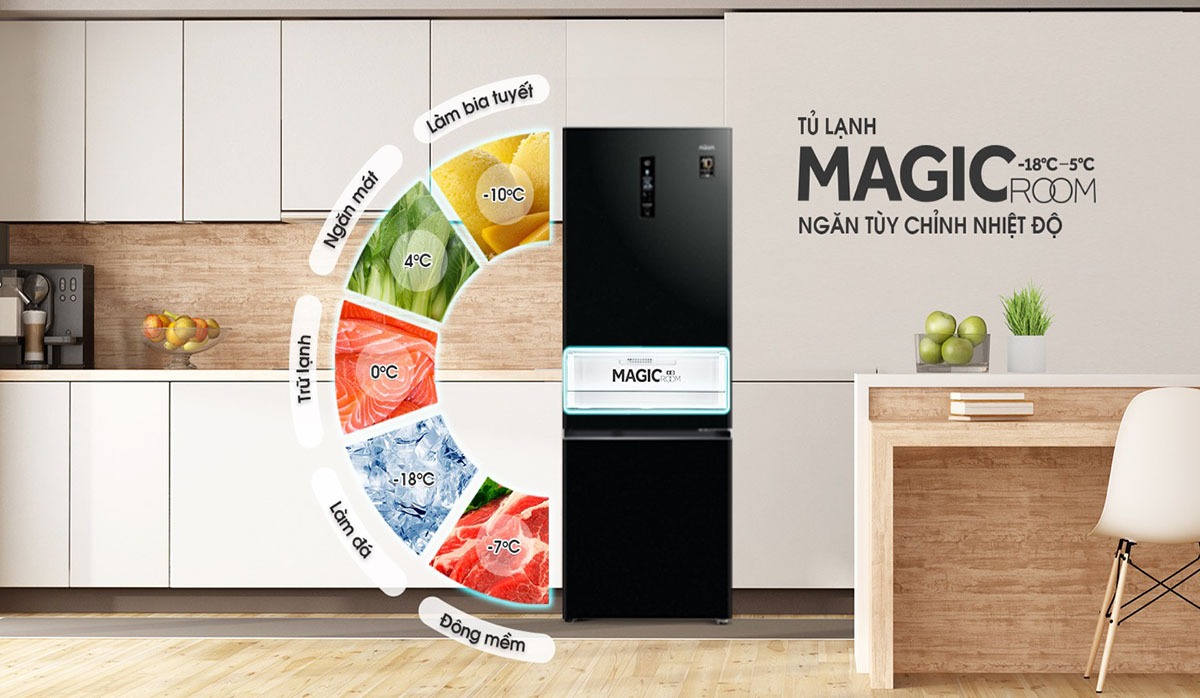 Tủ lạnh 2 cánh Aqua inverter 292 lít AQR-B348MA(FB) giá rẻ